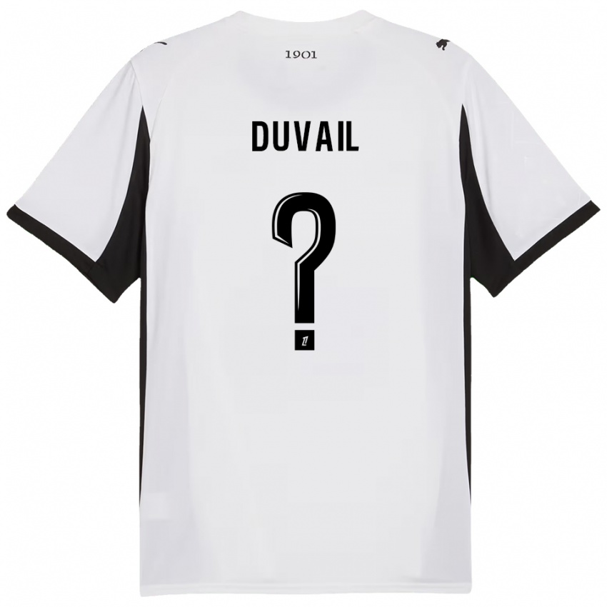 גברים ג׳ולס דובייל #0 לבן שחור הרחק ג'רזי 2025/26 חולצה קצרה