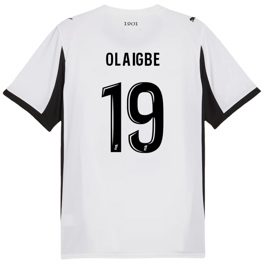 גברים קאזים אולאיגב #19 לבן שחור הרחק ג'רזי 2025/26 חולצה קצרה