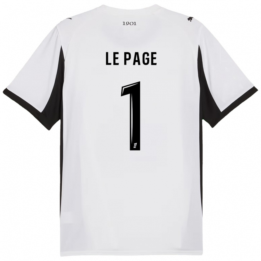 גברים נוי לה פייג׳ #1 לבן שחור הרחק ג'רזי 2025/26 חולצה קצרה