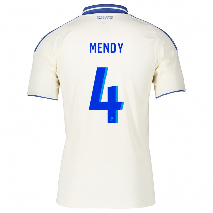 גברים פרנסואה מנדי #4 שמפניה כחול הרחק ג'רזי 2025/26 חולצה קצרה