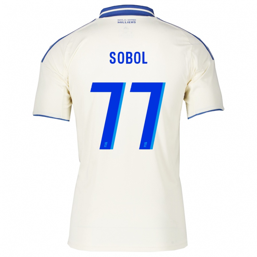 גברים אדוארד סובול #77 שמפניה כחול הרחק ג'רזי 2025/26 חולצה קצרה