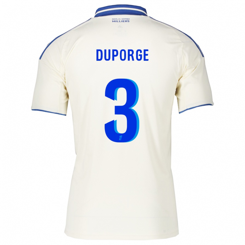 גברים Morgane Duporge #3 שמפניה כחול הרחק ג'רזי 2025/26 חולצה קצרה