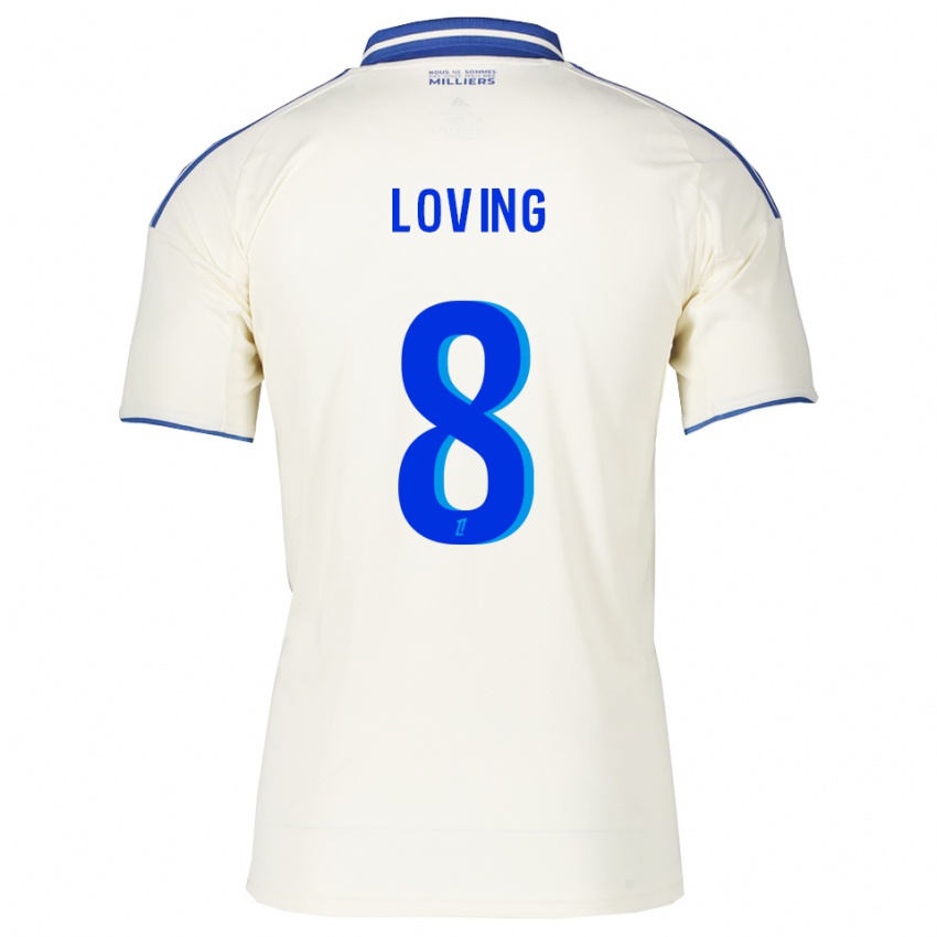 גברים Emma Loving #8 שמפניה כחול הרחק ג'רזי 2025/26 חולצה קצרה