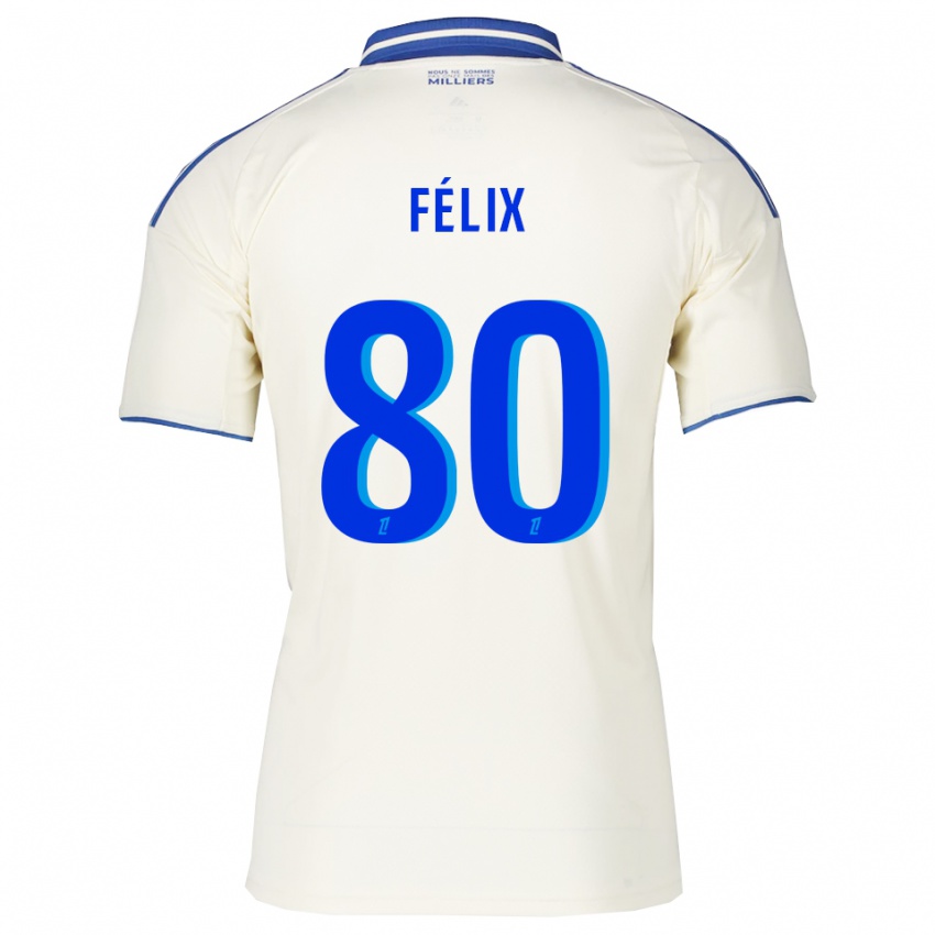 גברים פליקס למארשל #80 שמפניה כחול הרחק ג'רזי 2025/26 חולצה קצרה