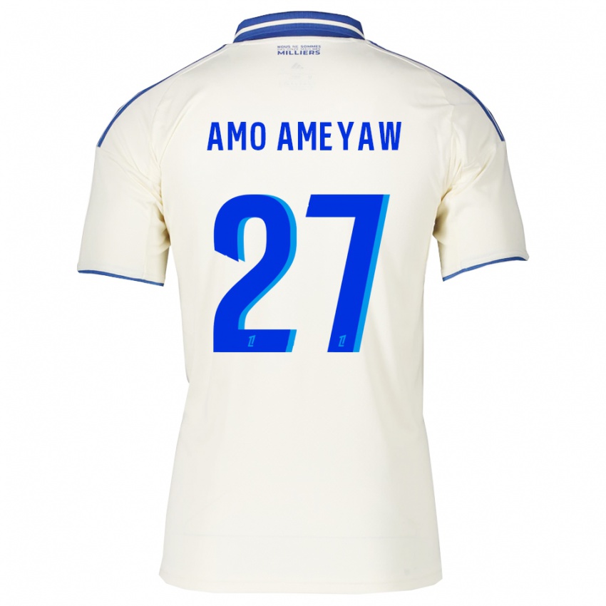 גברים סאם אמו-אמיאו #27 שמפניה כחול הרחק ג'רזי 2025/26 חולצה קצרה