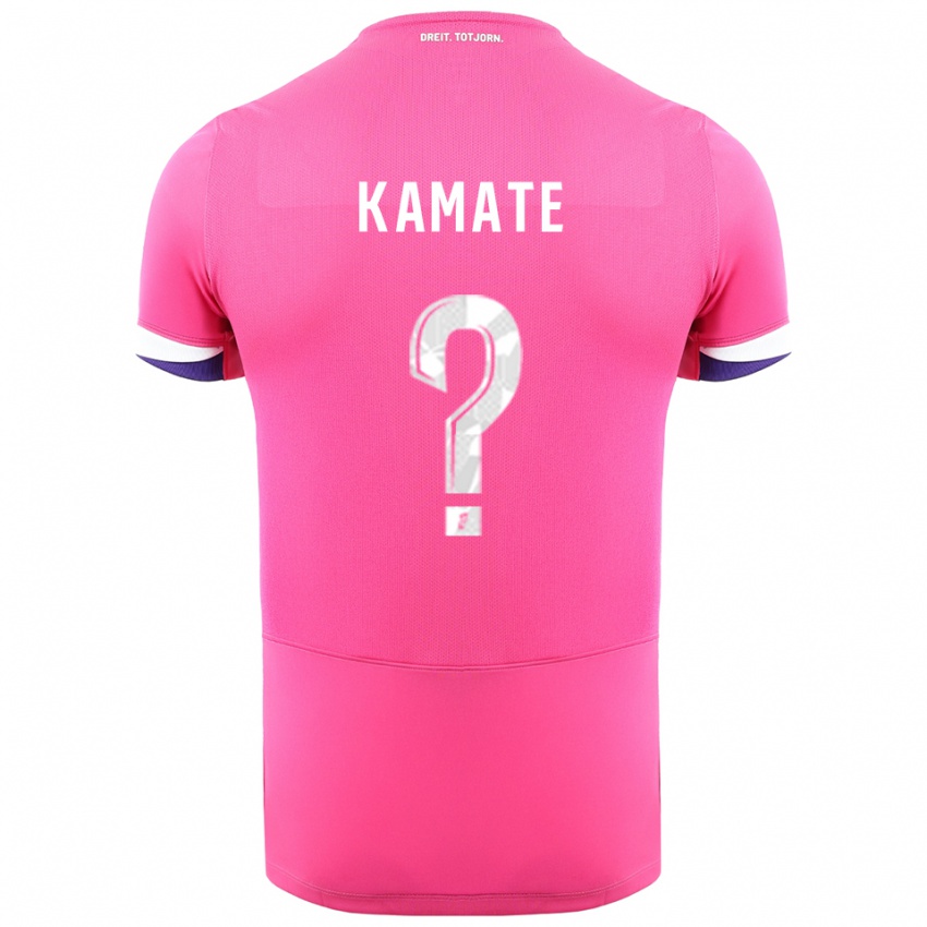 גברים עלי קאמטה #0 ורוד לבן הרחק ג'רזי 2025/26 חולצה קצרה