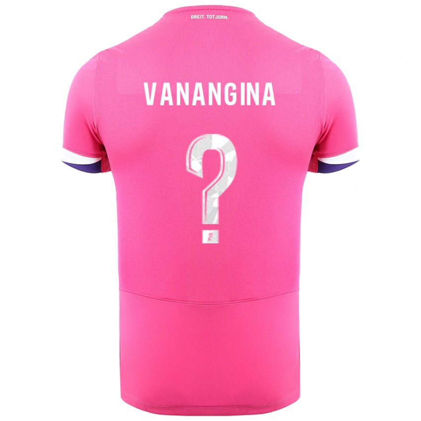 גברים מצק ניומבו בננגינה #0 ורוד לבן הרחק ג'רזי 2025/26 חולצה קצרה