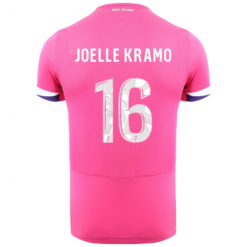 גברים מארי-ז'ואל קראמו #16 ורוד לבן הרחק ג'רזי 2025/26 חולצה קצרה