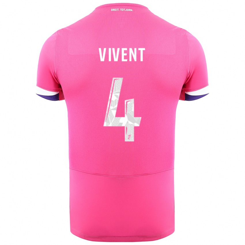 גברים סשה ויונט #4 ורוד לבן הרחק ג'רזי 2025/26 חולצה קצרה