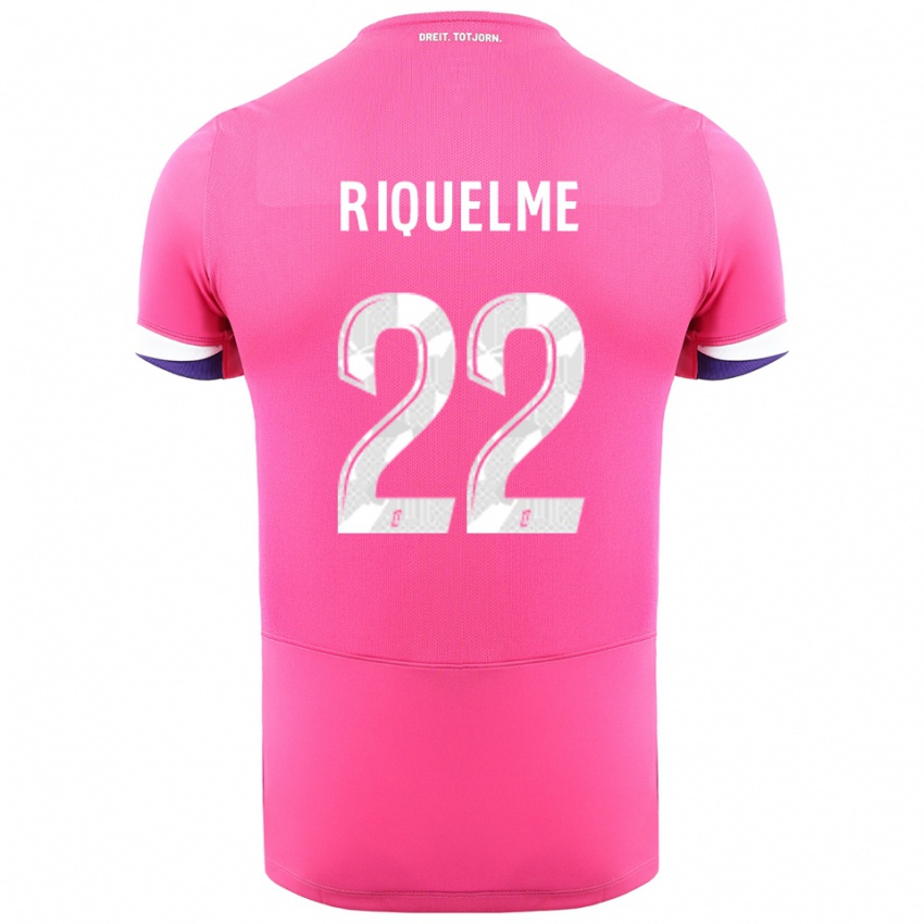 גברים Laura Riquelme #22 ורוד לבן הרחק ג'רזי 2025/26 חולצה קצרה