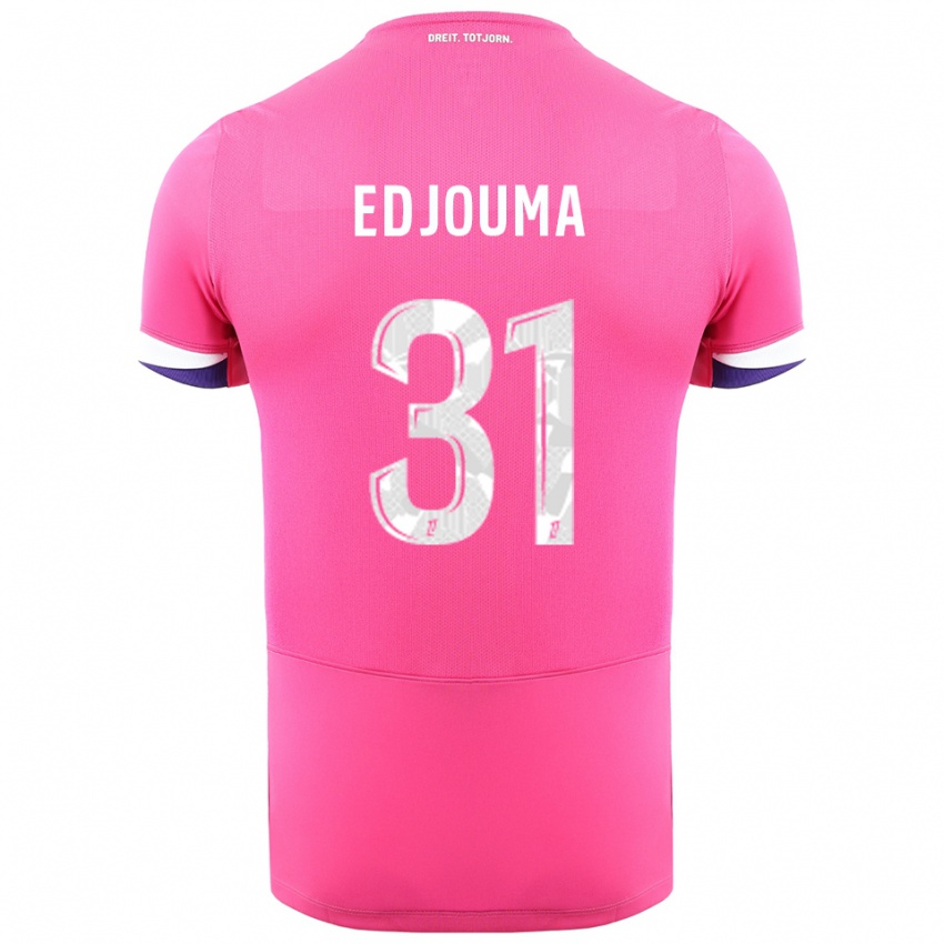 גברים נועה אדג'ומה #31 ורוד לבן הרחק ג'רזי 2025/26 חולצה קצרה