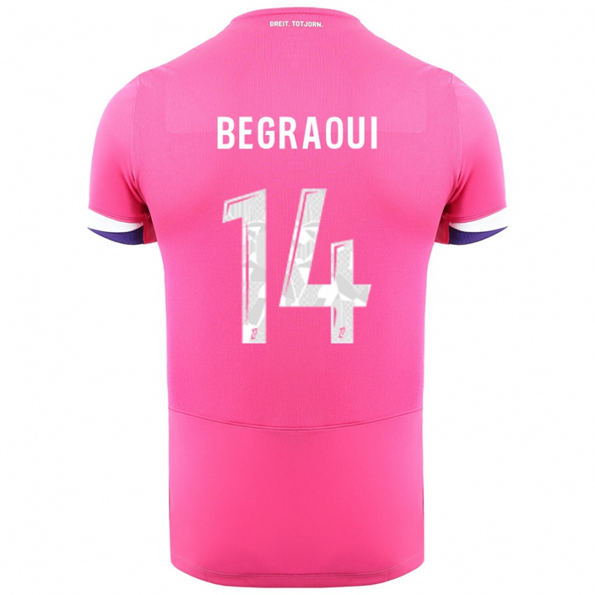 גברים יאניס בגראוי #14 ורוד לבן הרחק ג'רזי 2025/26 חולצה קצרה