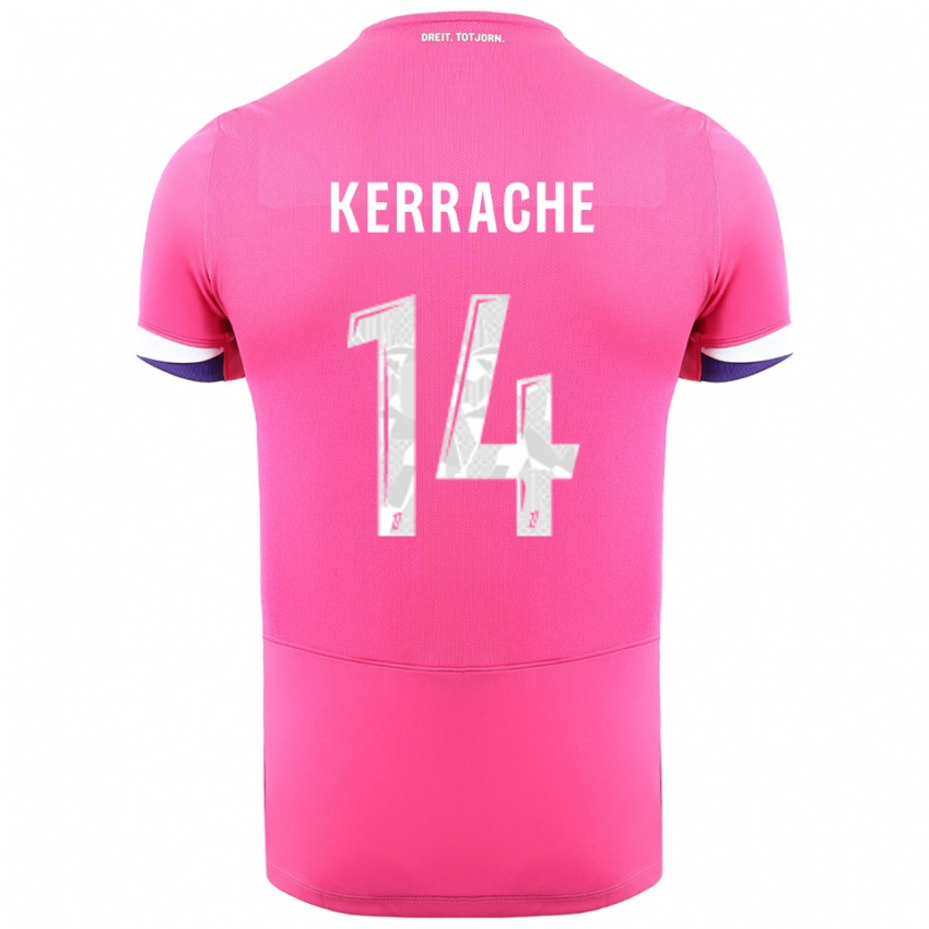 גברים מרינה קראצ'ה #14 ורוד לבן הרחק ג'רזי 2025/26 חולצה קצרה