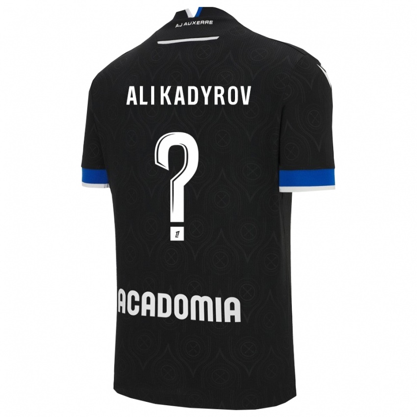 גברים Tourpal Ali Kadyrov #0 שחור לבן הרחק ג'רזי 2025/26 חולצה קצרה
