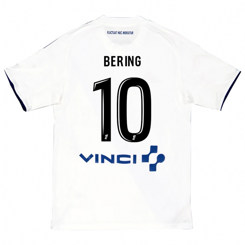גברים Aymerick Bering #10 לבן כחול הרחק ג'רזי 2025/26 חולצה קצרה