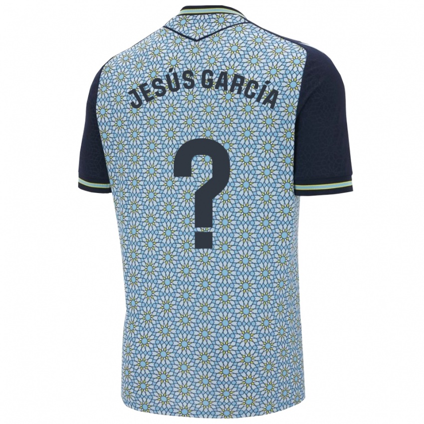 גברים Jesús García #0 כחול נייבי הרחק ג'רזי 2025/26 חולצה קצרה