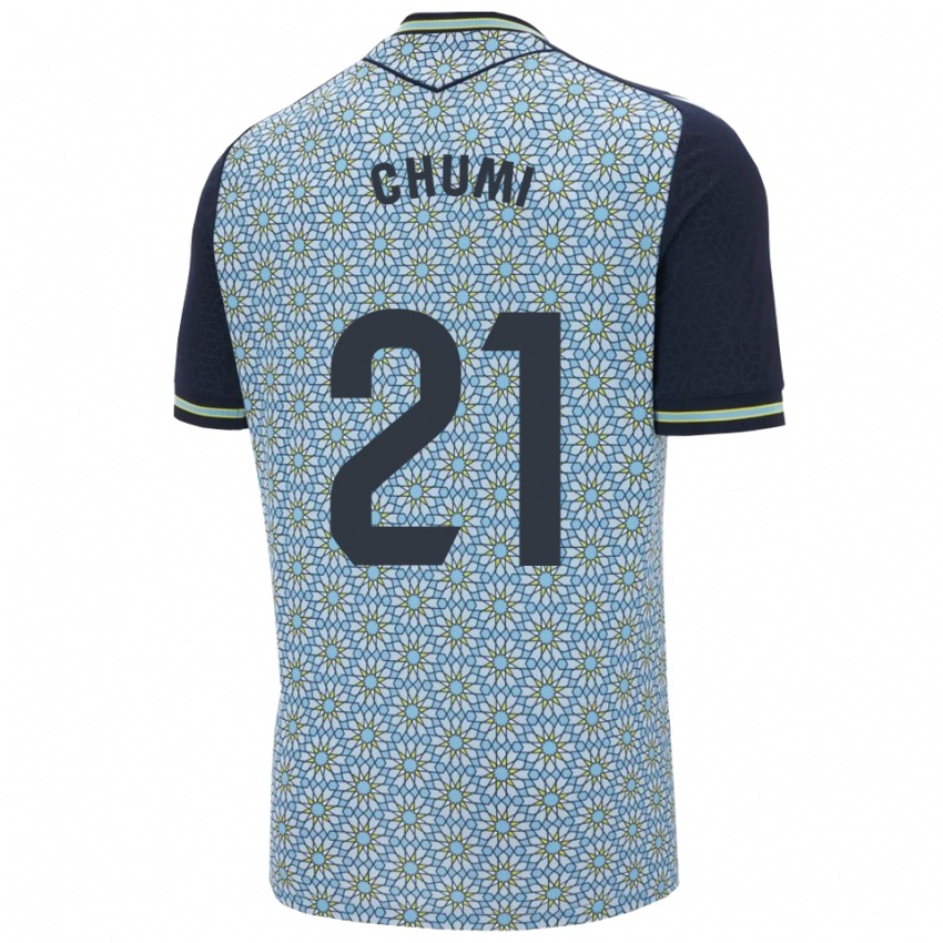 גברים חואן בראנדריז מובייה #21 כחול נייבי הרחק ג'רזי 2025/26 חולצה קצרה