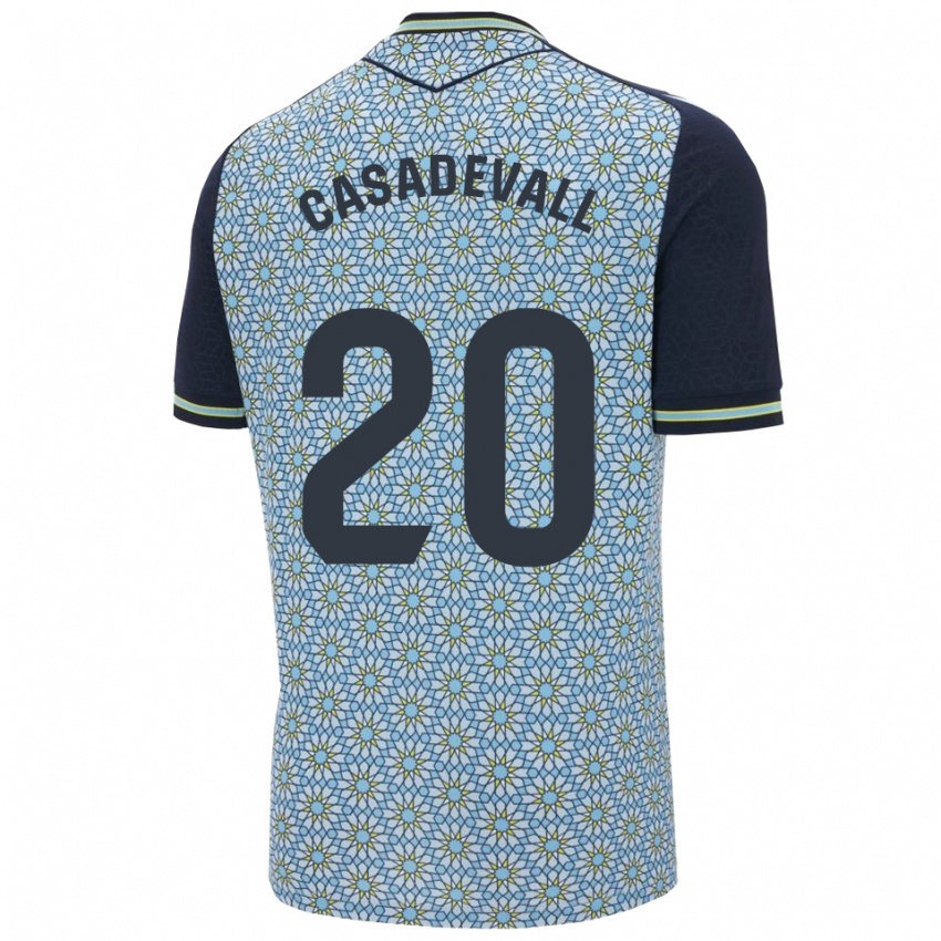 גברים Marçal Casadevall #20 כחול נייבי הרחק ג'רזי 2025/26 חולצה קצרה