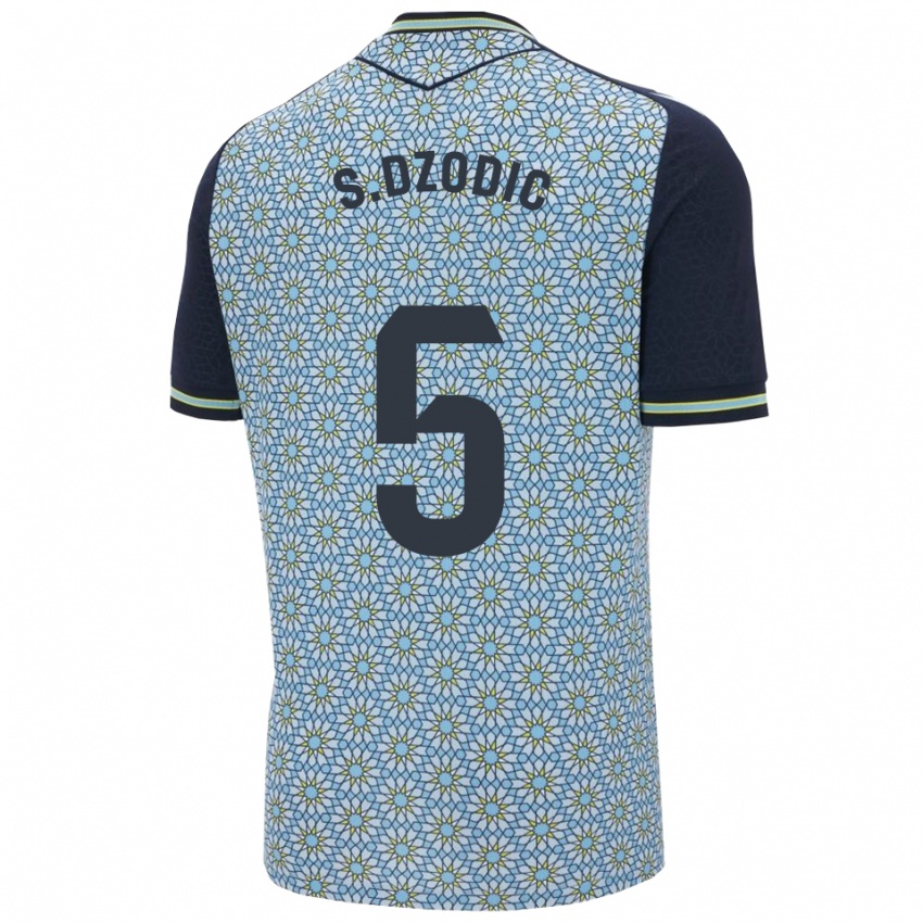 גברים סטפן דז'ודיץ׳ #5 כחול נייבי הרחק ג'רזי 2025/26 חולצה קצרה