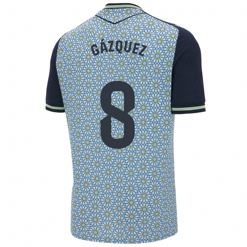 גברים Joan Gázquez #8 כחול נייבי הרחק ג'רזי 2025/26 חולצה קצרה