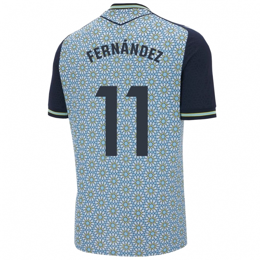 גברים Nico Fernández #11 כחול נייבי הרחק ג'רזי 2025/26 חולצה קצרה