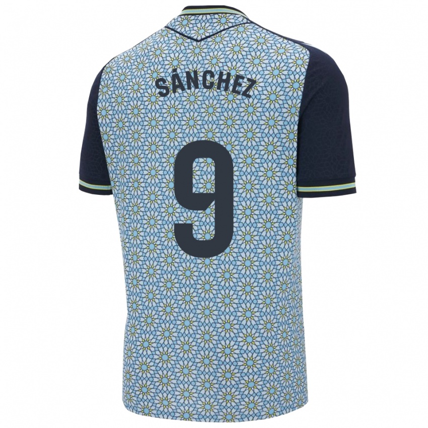גברים Loren Sánchez #9 כחול נייבי הרחק ג'רזי 2025/26 חולצה קצרה