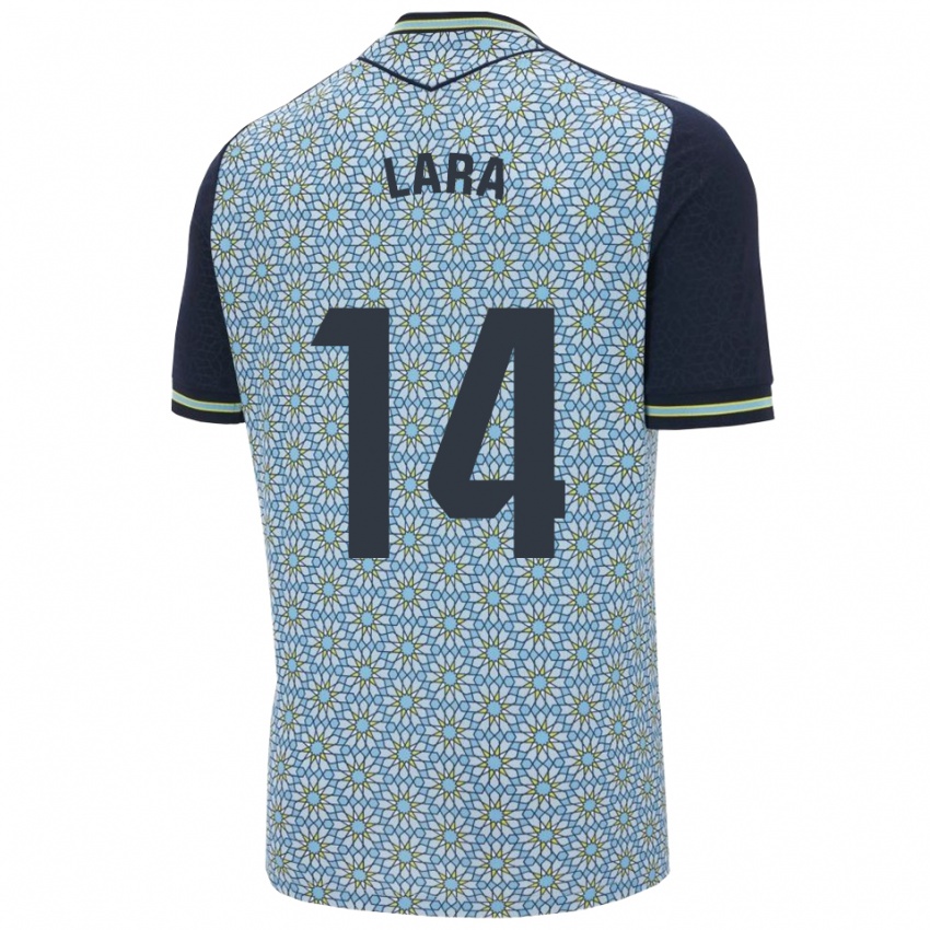 גברים Luis Lara #14 כחול נייבי הרחק ג'רזי 2025/26 חולצה קצרה