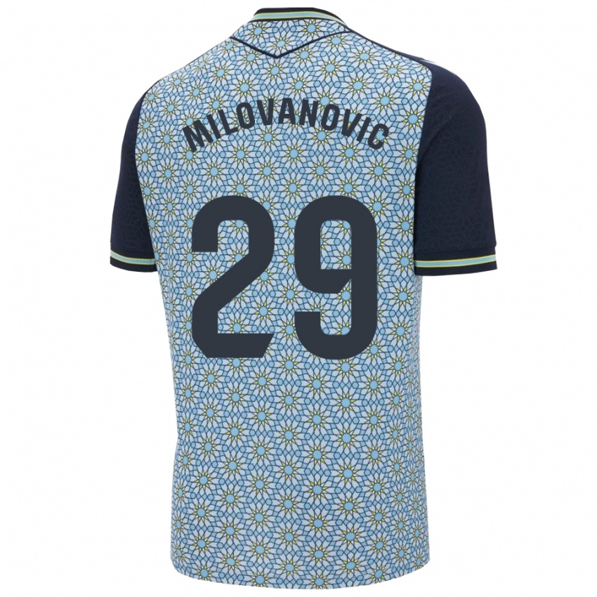 גברים מרקו מילובאנוביץ׳ #29 כחול נייבי הרחק ג'רזי 2025/26 חולצה קצרה