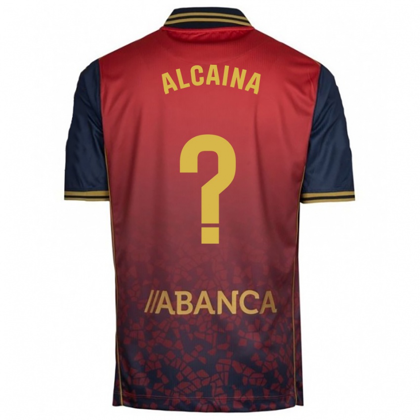 גברים Raúl Alcaina #0 אדום נייבי הרחק ג'רזי 2025/26 חולצה קצרה