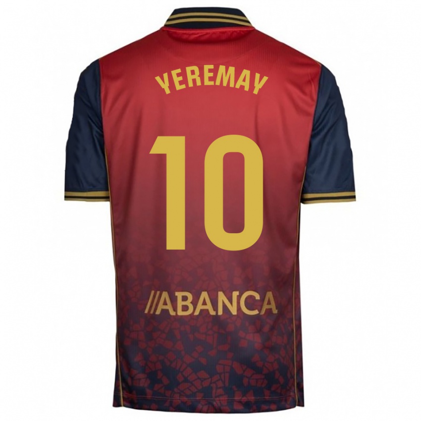 גברים Yeremay Hernández #10 אדום נייבי הרחק ג'רזי 2025/26 חולצה קצרה