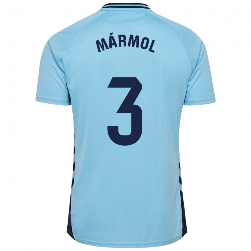 גברים מיקה מרמול #3 תכלת הרחק ג'רזי 2025/26 חולצה קצרה