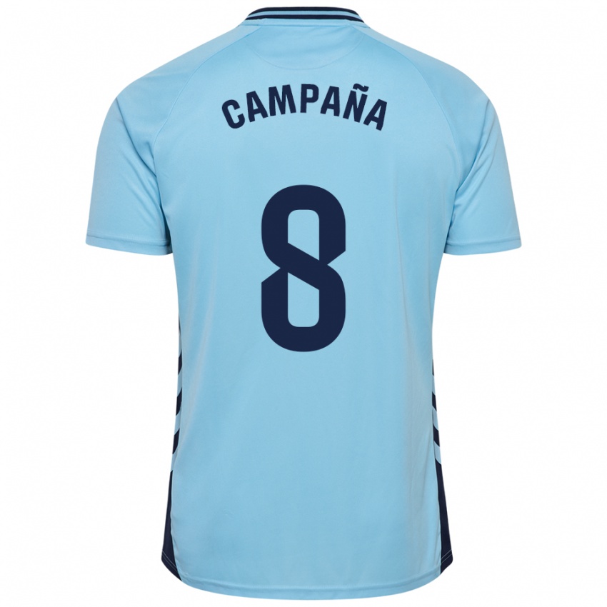 גברים חוסה קמפניה #8 תכלת הרחק ג'רזי 2025/26 חולצה קצרה