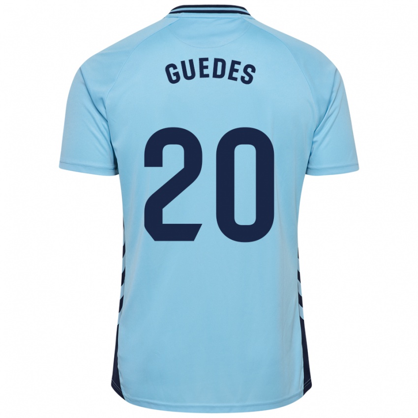 גברים Johan Guedes #20 תכלת הרחק ג'רזי 2025/26 חולצה קצרה