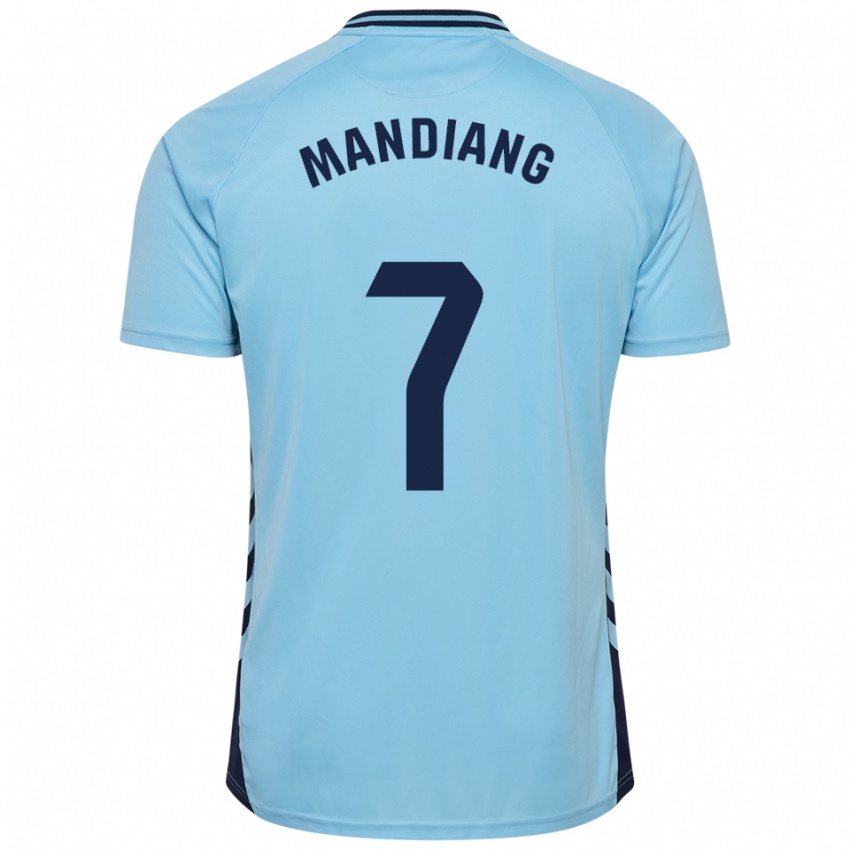 גברים Saliou Mandiang #7 תכלת הרחק ג'רזי 2025/26 חולצה קצרה