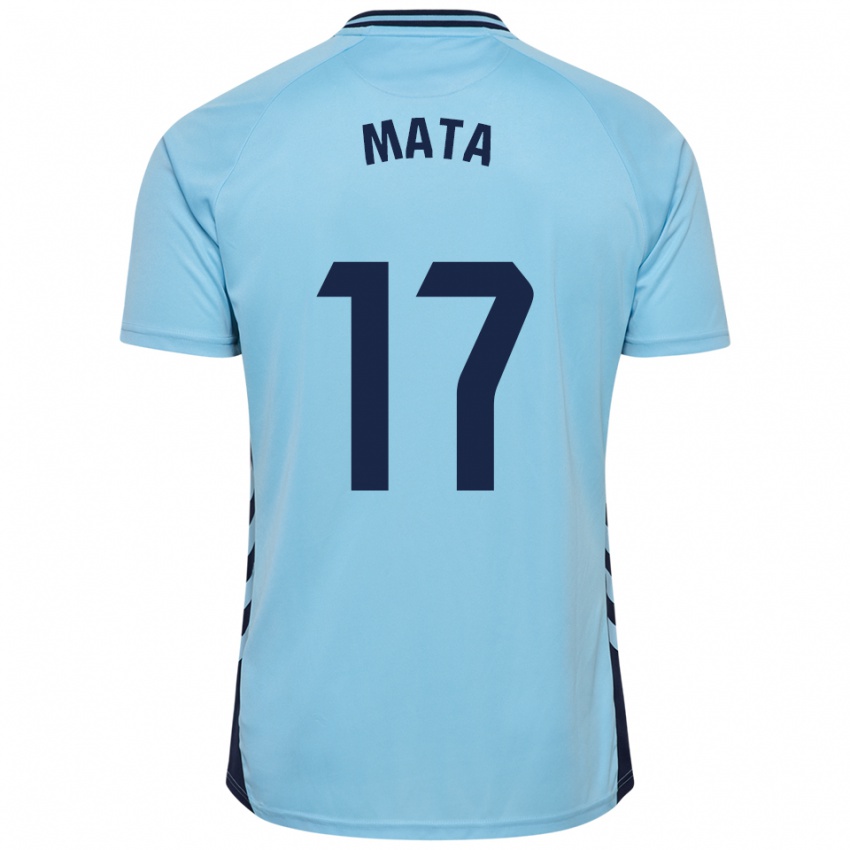 גברים חיימה מאטה #17 תכלת הרחק ג'רזי 2025/26 חולצה קצרה