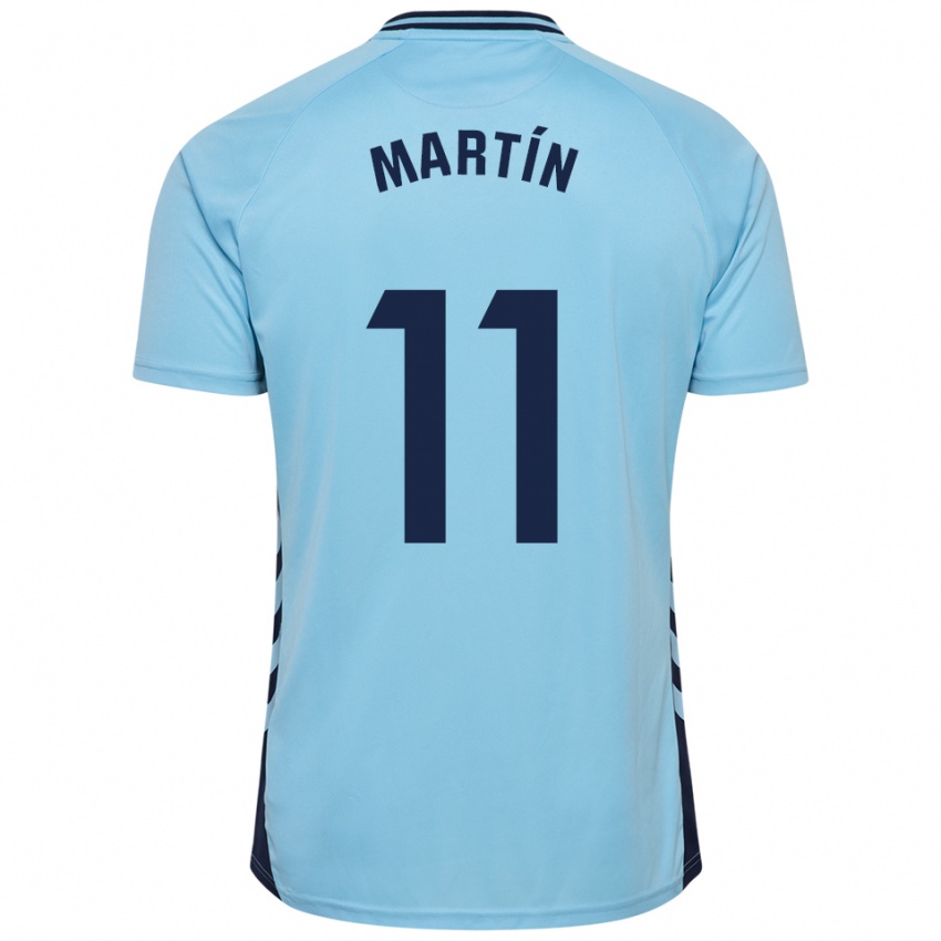 גברים Diego Martín #11 תכלת הרחק ג'רזי 2025/26 חולצה קצרה