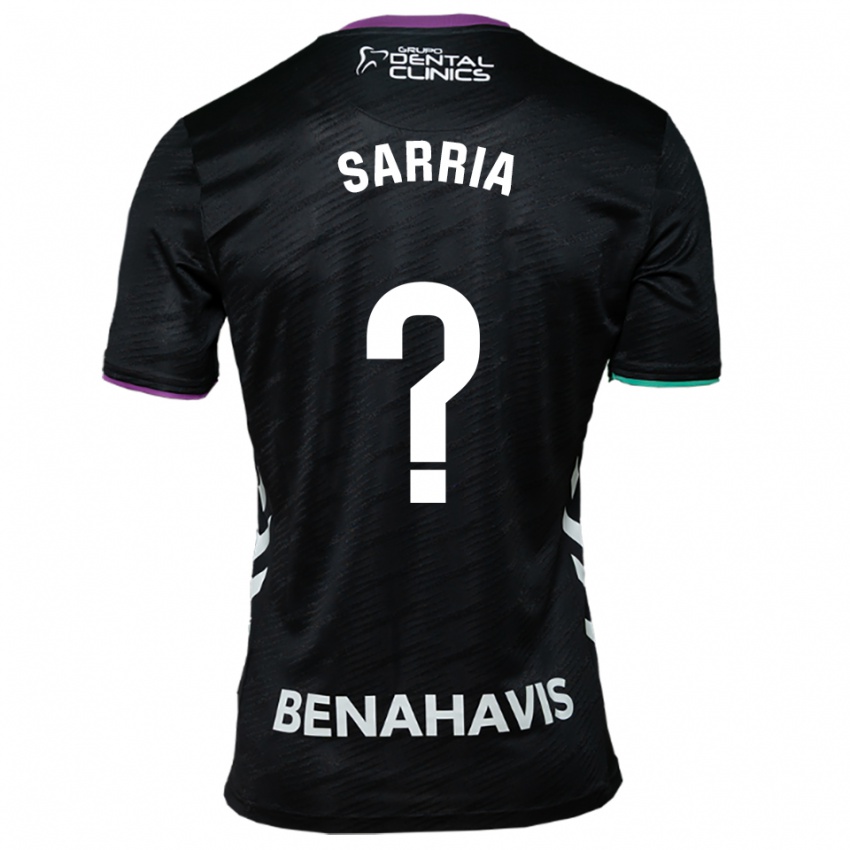 גברים Cristian Sarria #0 שחור סגול ירוק הרחק ג'רזי 2025/26 חולצה קצרה