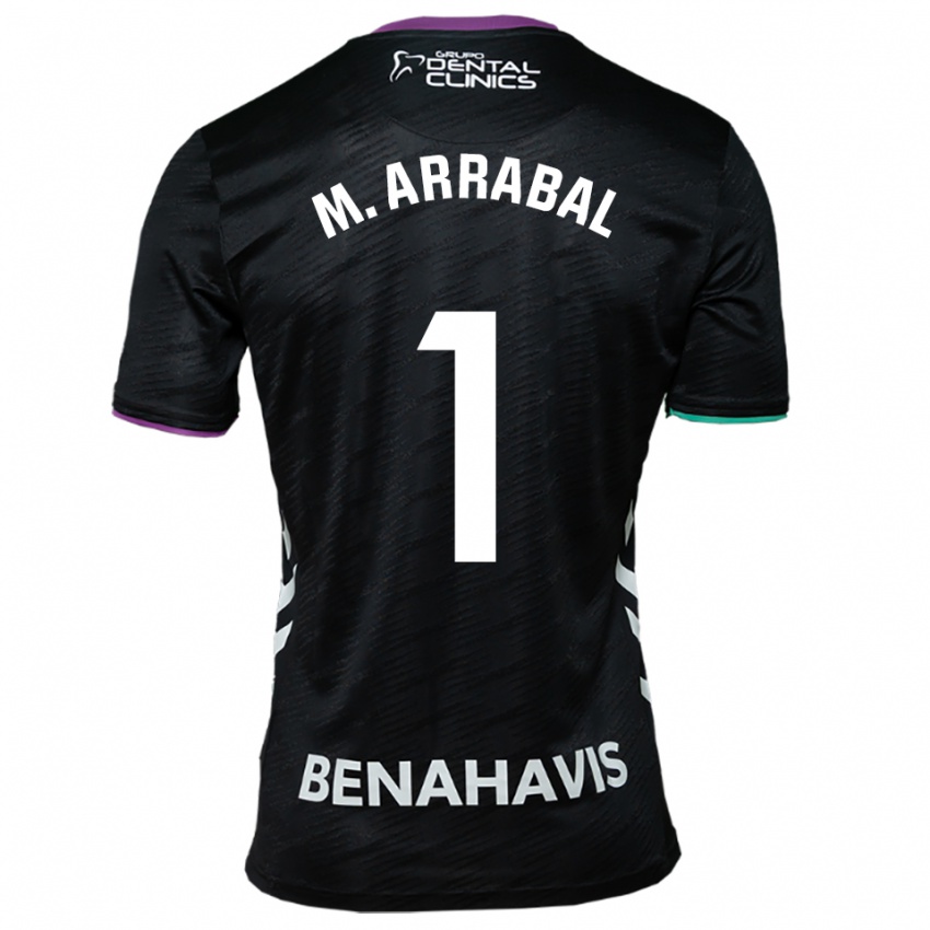 גברים María Arrabal Martin #1 שחור סגול ירוק הרחק ג'רזי 2025/26 חולצה קצרה