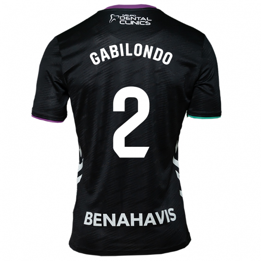 גברים Jokin Gabilondo #2 שחור סגול ירוק הרחק ג'רזי 2025/26 חולצה קצרה