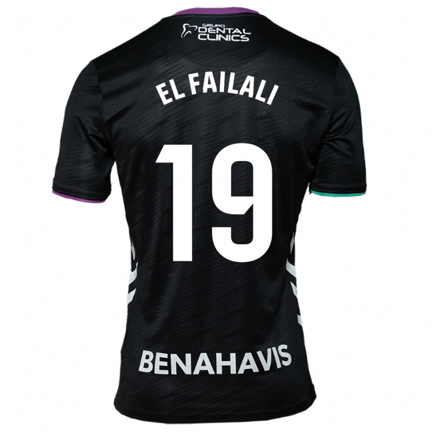 גברים Alí El Failali #19 שחור סגול ירוק הרחק ג'רזי 2025/26 חולצה קצרה
