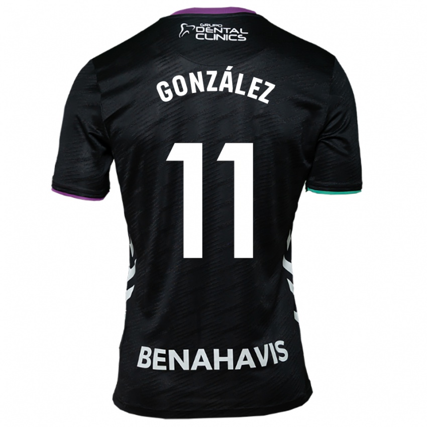גברים Óscar González #11 שחור סגול ירוק הרחק ג'רזי 2025/26 חולצה קצרה