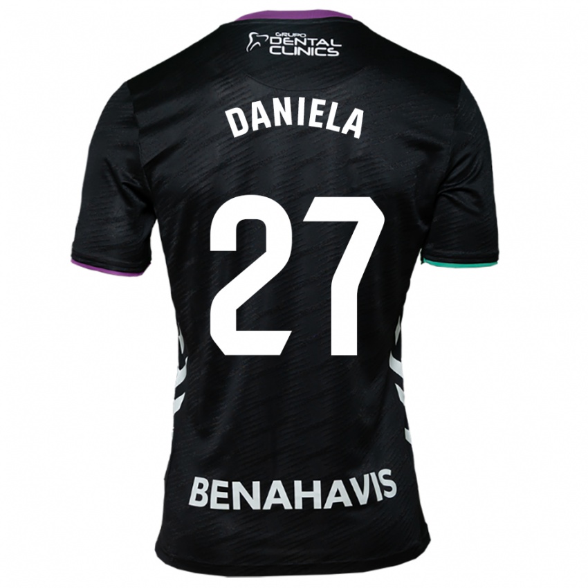 גברים Daniela Sáenz Parra #27 שחור סגול ירוק הרחק ג'רזי 2025/26 חולצה קצרה