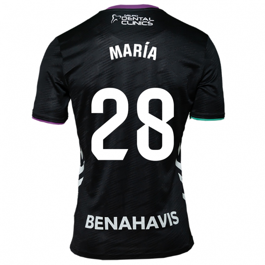 גברים María Albacete Pato #28 שחור סגול ירוק הרחק ג'רזי 2025/26 חולצה קצרה
