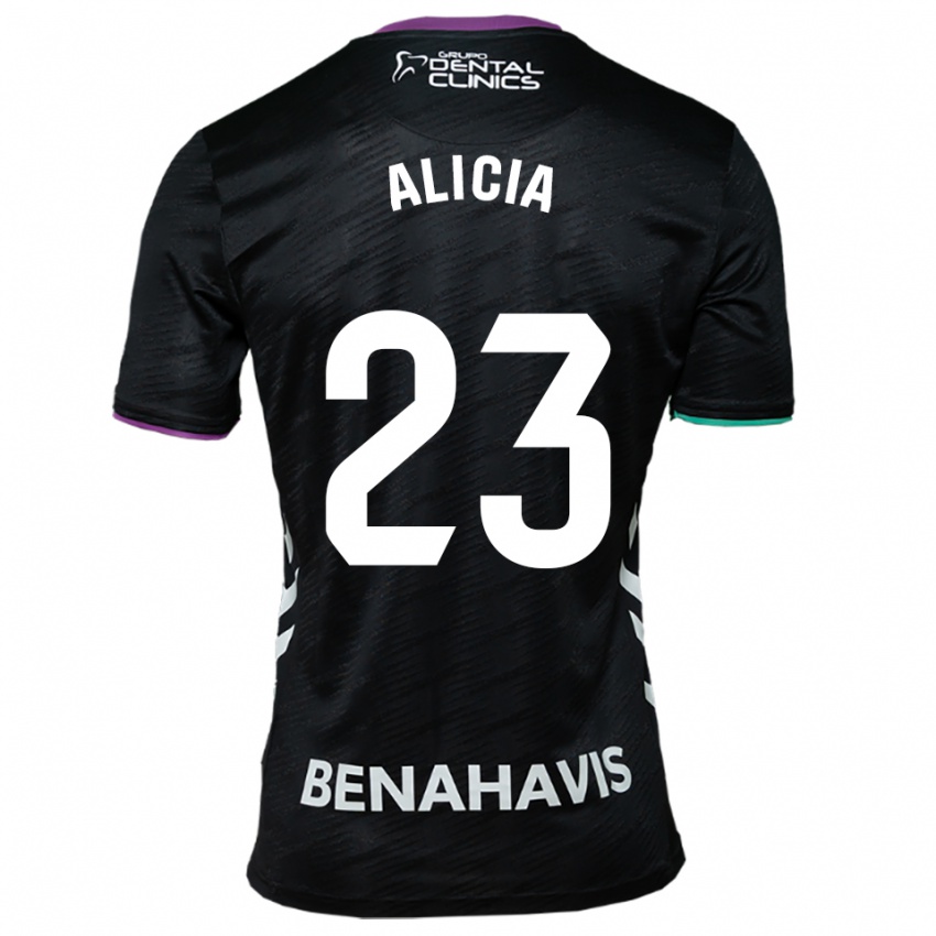 גברים Alicia Martínez Quiles #23 שחור סגול ירוק הרחק ג'רזי 2025/26 חולצה קצרה