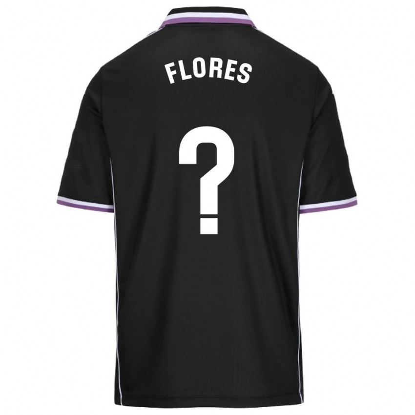 גברים Miguel Flores #0 סגול שחור הרחק ג'רזי 2025/26 חולצה קצרה