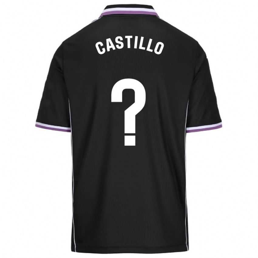 גברים גונזלו קסטילו #0 סגול שחור הרחק ג'רזי 2025/26 חולצה קצרה