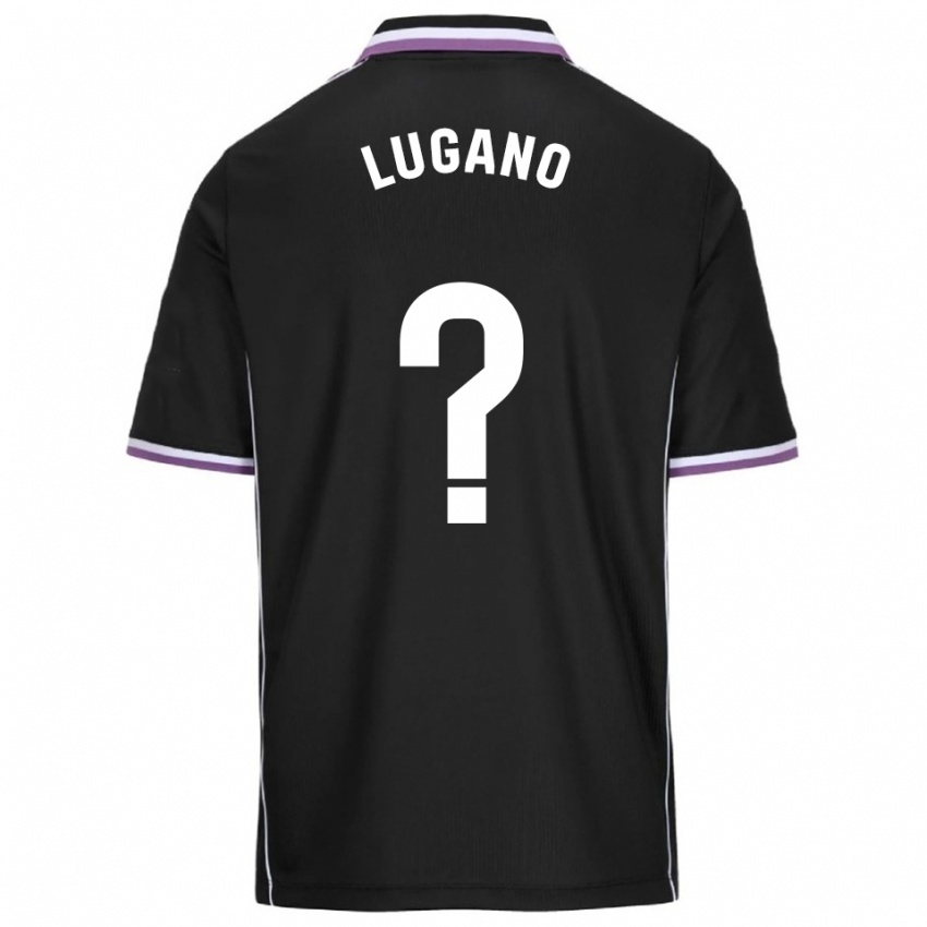 גברים תיאגו לוגאנו #0 סגול שחור הרחק ג'רזי 2025/26 חולצה קצרה