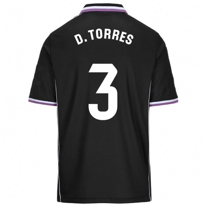 גברים דיוויד טורס #3 סגול שחור הרחק ג'רזי 2025/26 חולצה קצרה