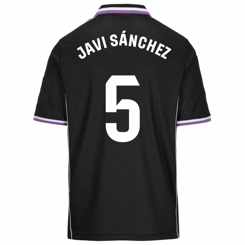 גברים חאבי סאנצ'ס #5 סגול שחור הרחק ג'רזי 2025/26 חולצה קצרה