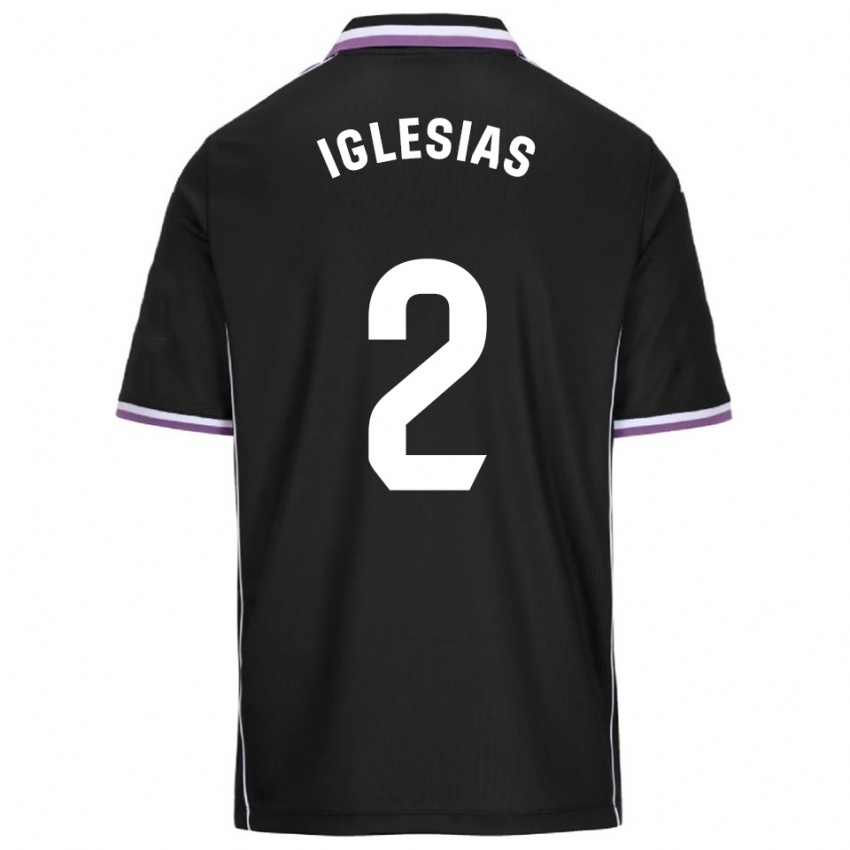 גברים טבח איגלסיאס #2 סגול שחור הרחק ג'רזי 2025/26 חולצה קצרה